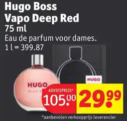 Kruidvat Hugo boss vapo deep red aanbieding
