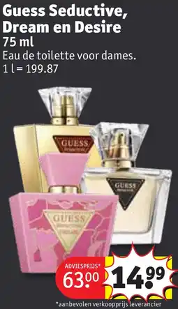 Kruidvat Guess seductive dream en desire aanbieding
