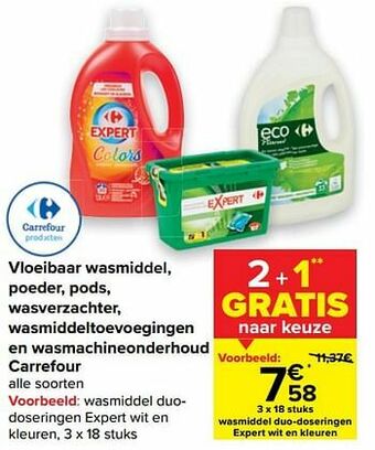 Wasmiddel duodoseringen expert wit en kleuren