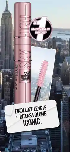 Kruidvat Maybelline make up mascara in belgie sky high aanbieding