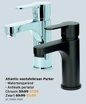 GAMMA Atlantic wastafelkraan parker aanbieding