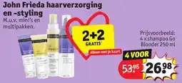 Kruidvat John frieda haarverzorging en styling aanbieding
