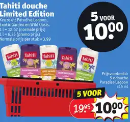 Kruidvat Tahiti douche limited edition aanbieding