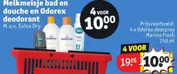 Kruidvat Melkmeisje bad en douche en odorex deodorant aanbieding