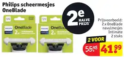 Kruidvat Philips scheermesjes oneblade aanbieding