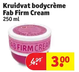 Kruidvat Kruidvat bodycrème fab firm cream aanbieding