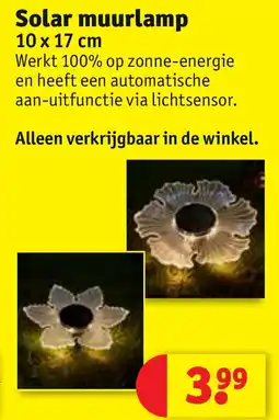 Kruidvat Solar muurlamp aanbieding