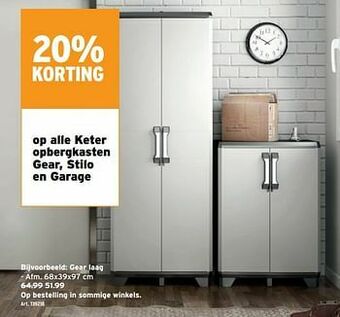 GAMMA Keter opbergkasten gear laag aanbieding