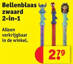 Kruidvat Bellenblaas zwaard 2-in-1 aanbieding