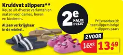 Kruidvat Kruidvat slippers aanbieding