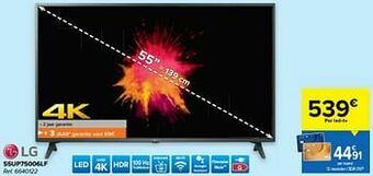 Carrefour Lg 55up75006lf aanbieding