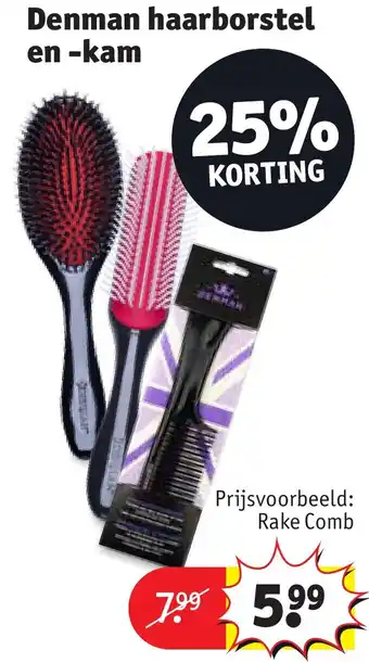 Kruidvat Denman haarborstel en kam aanbieding