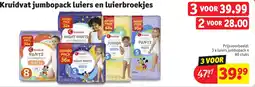 Kruidvat Kruidvat jumbopack luiers en luierbroekjes aanbieding