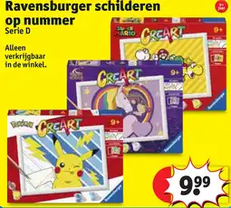 Kruidvat Ravensburger schilderen op nummer Serie D aanbieding