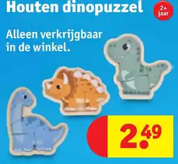 Kruidvat Houten dinopuzzel aanbieding