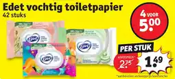 Kruidvat Edet vochtig toiletpapier aanbieding