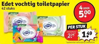 Kruidvat Edet vochtig toiletpapier aanbieding