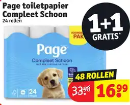 Kruidvat Page toiletpapier Compleet Schoon aanbieding