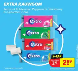Kruidvat Extra kauwgom aanbieding