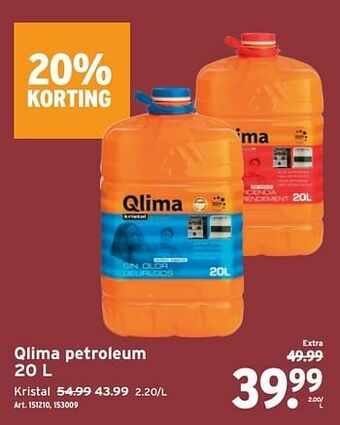 GAMMA Qlima petroleum aanbieding