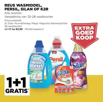 Jumbo Reus Wasmiddel, Persil, Silan of K2R aanbieding