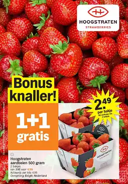 Albert Heijn Hoogstraten aardbeien 500 gram aanbieding