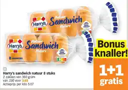 Albert Heijn Harry's sandwich natuur 8 stuks aanbieding