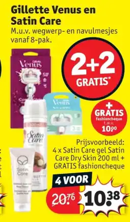 Kruidvat Gillette Venus en Satin Care aanbieding