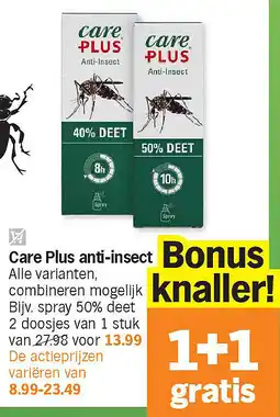 Albert Heijn Care Plus anti-insect aanbieding