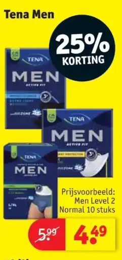 Kruidvat Tena Men aanbieding