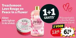 Kruidvat Treaclemoon Love Rouge en Peace in a Flower aanbieding