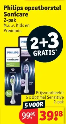 Kruidvat Philips opzetborstel Sonicare aanbieding