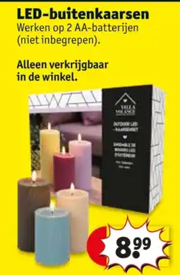 Kruidvat LED-buitenkaarsen aanbieding