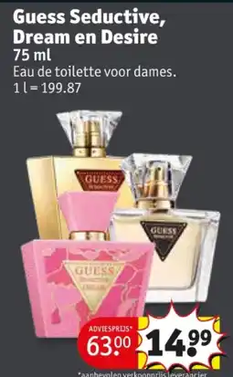 Kruidvat Guess Seductive, Dream en Desire aanbieding
