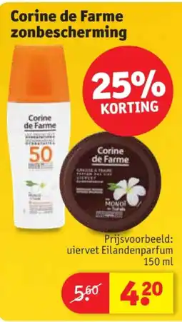 Kruidvat Corine de Farme zonbescherming aanbieding