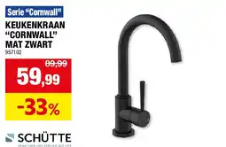 Hubo KEUKENKRAAN “CORNWALL” MAT ZWART aanbieding