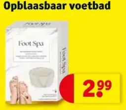 Kruidvat Opblaasbaar voetbad aanbieding