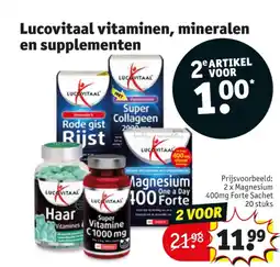 Kruidvat 2 x Magnesium 400mg Forte Sachet 20 stuks aanbieding