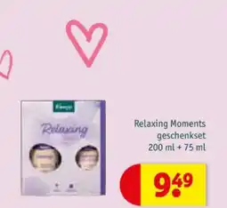 Kruidvat Relaxing Moments geschenkset 200 ml + 75 ml aanbieding