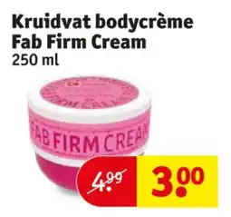 Kruidvat Kruidvat bodycrème Fab Firm Cream aanbieding