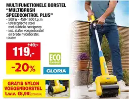 Hubo MULTIFUNCTIONELE BORSTEL “MULTIBRUSH SPEEDCONTROL PLUS” aanbieding