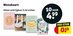 Kruidvat Wenskaart aanbieding