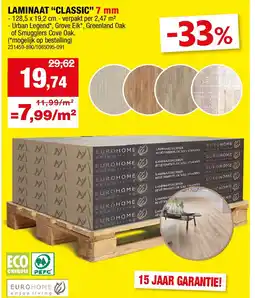 Hubo LAMINAAT “CLASSIC” 7 mm aanbieding