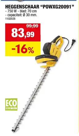 Hubo HEGGENSCHAAR “POWXG20091” aanbieding