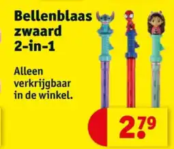 Kruidvat Bellenblaas zwaard 2-in-1 aanbieding