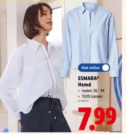 Lidl Hemd aanbieding