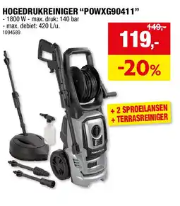 Hubo HOGEDRUKREINIGER “POWXG90411” aanbieding