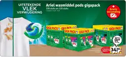 Kruidvat Ariel wasmiddel pods gigapack aanbieding