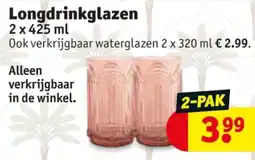 Kruidvat Longdrinkglazen aanbieding
