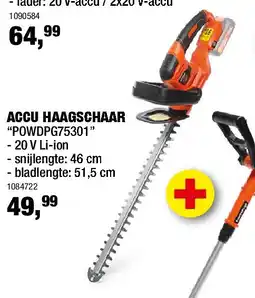 Hubo ACCU HAAGSCHAAR “POWDPG75301” aanbieding